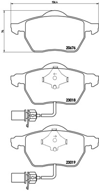 Тормозные колодки передние дисковые REMSA арт. P85085