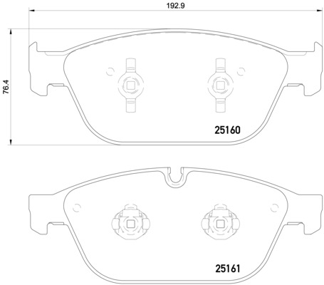 Тормозные колодки дисковые BOSCH арт. P85128