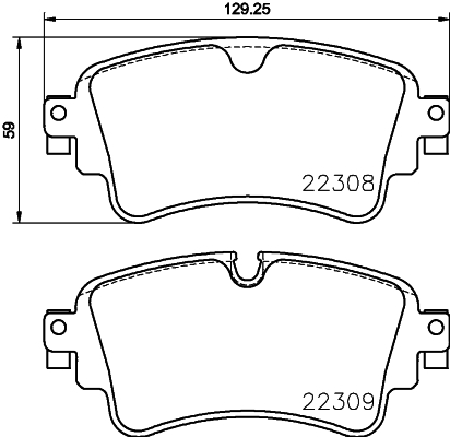 Тормозные колодки задние дисковые FERODO арт. P85154