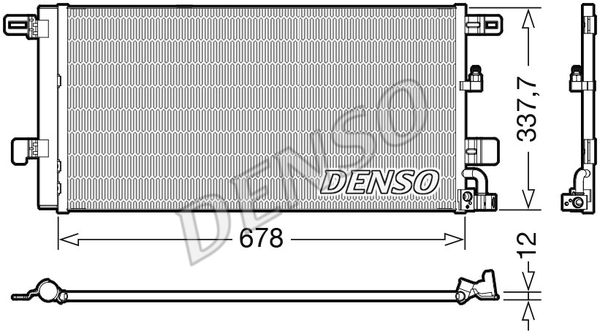 Радиатор кондиционера NISSENS арт. DCN02001