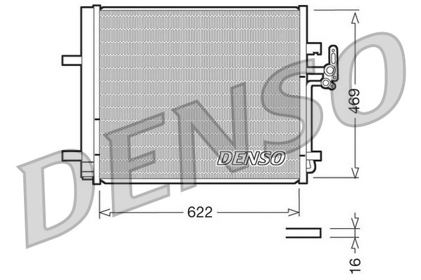 Радиатор кондиционера NISSENS арт. DCN10016