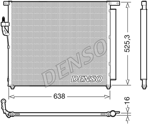 Радиатор кондиционера NISSENS арт. DCN10049