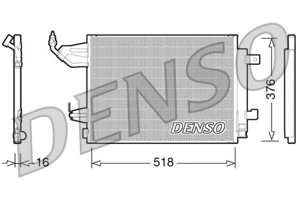 Радиатор кондиционера NISSENS арт. DCN16001