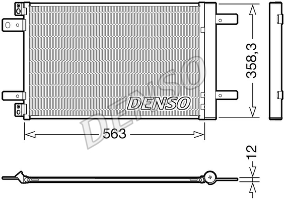Радиатор кондиционера NISSENS арт. DCN21032