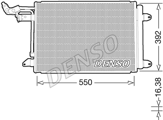 Радиатор кондиционера MAHLE арт. DCN32032