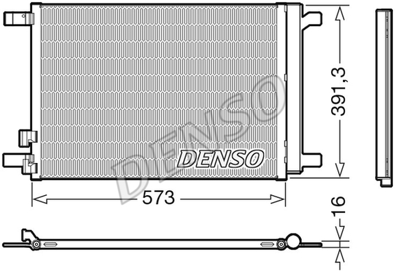 Радиатор кондиционера THERMOTEC арт. DCN32066
