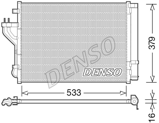 Радиатор кондиционера DENSO DCN41004