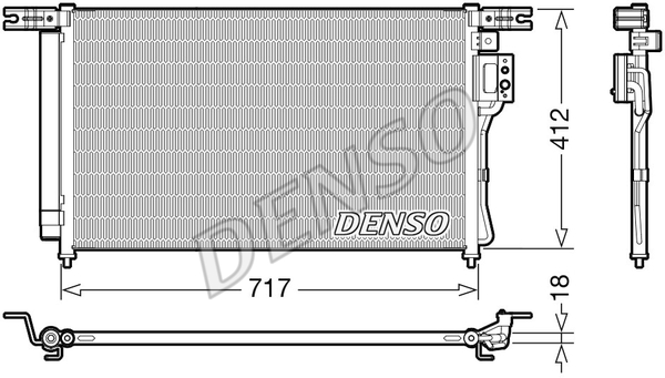 Радиатор кондиционера NISSENS арт. DCN41008