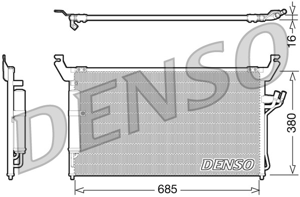 Радиатор кондиционера NISSENS арт. DCN46013
