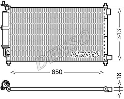 Радiатор кондицiонера NISSENS арт. DCN46020