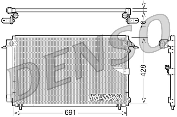 Радиатор кондиционера NISSENS арт. DCN51008
