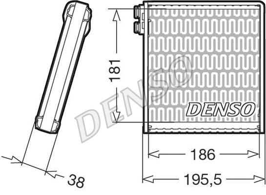 Испаритель кондиционера DENSO DEV09103