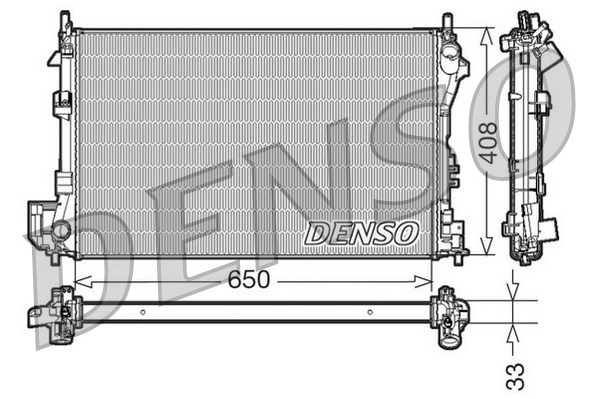 Радиатор охлаждения двигателя NISSENS арт. DRM20087