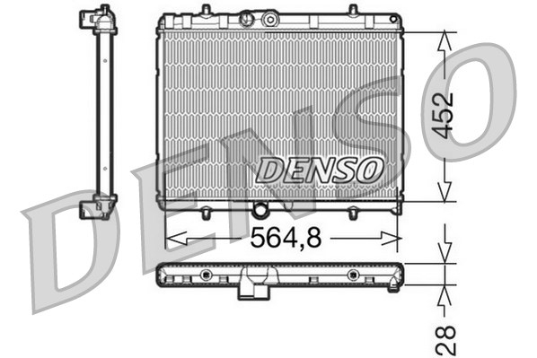 Радиатор охлаждения двигателя NISSENS арт. DRM21057