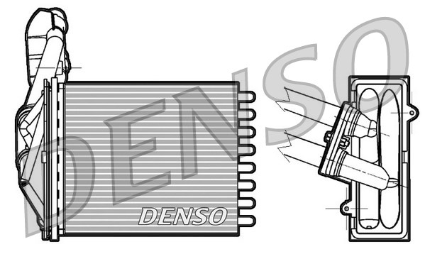 Радиатор печки NISSENS арт. DRR09042