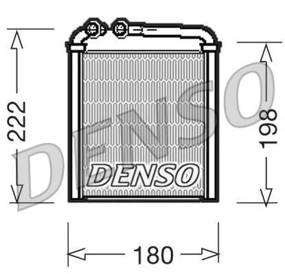 Радиатор печки THERMOTEC арт. DRR32005