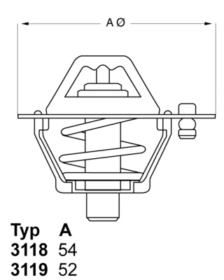 Термостат MAHLE арт. WA311988