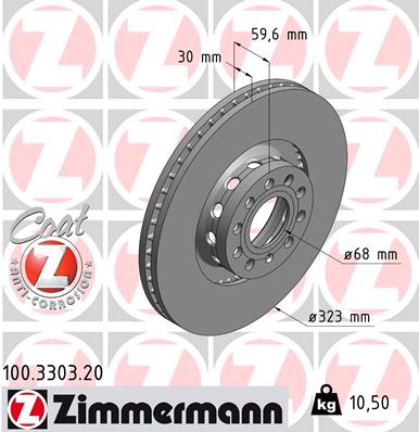 Тормозной диск BREMBO арт. 100.3303.20