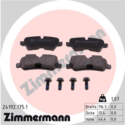 Тормозные колодки дисковые BOSCH арт. 241921751