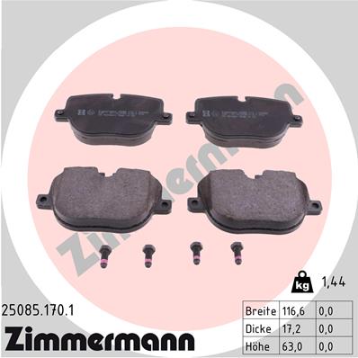 Колодки тормозные (задние) Land Rover Range Rover 09-13 (TRW) TEXTAR арт. 25085.170.1