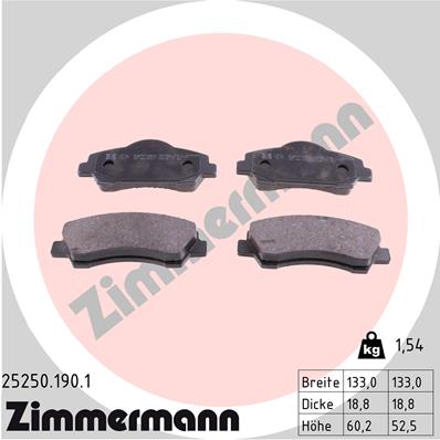 Колодки тормозные (передние) Citroen C4/Peugeot 308 II/SW 13- (Mando) FERODO арт. 25250.190.1