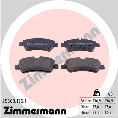 Тормозные колодки дисковые SOLGY арт. 25603.175.1