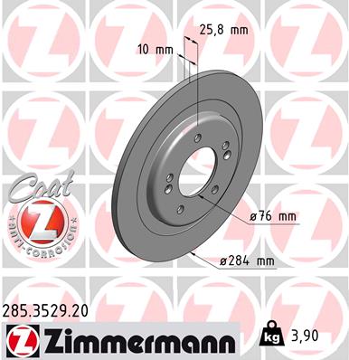 Тормозной диск BREMBO арт. 285.3529.20