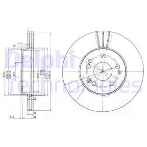 Гальмівний диск BOSCH арт. BG2345