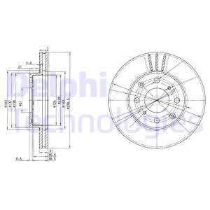 Гальмівний диск DELPHI BG2673