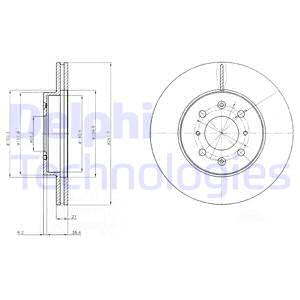 Тормозной диск BLUE PRINT арт. BG2759