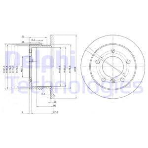 Гальмівний диск BOSCH арт. BG3235