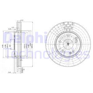 Тормозной диск DELPHI BG3396
