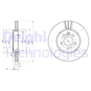 Гальмівний диск BOSCH арт. BG3503