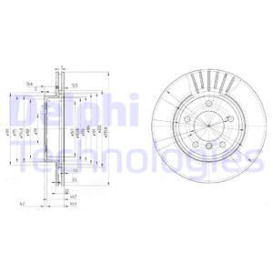 Тормозной диск BLUE PRINT арт. BG3527C