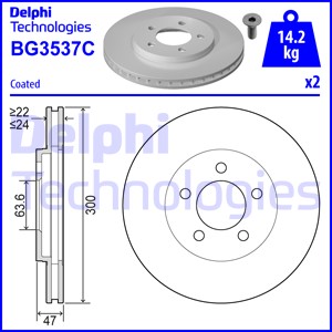 Тормозной диск FEBI BILSTEIN арт. BG3537C