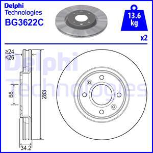 Тормозной диск ROADHOUSE арт. BG3622