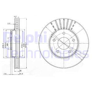 Тормозной диск DELPHI BG3816