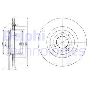 Тормозной диск BOSCH арт. BG3836