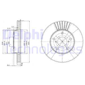 Гальмівний диск BLUE PRINT арт. BG3856