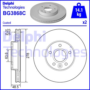 Тормозной диск MEYLE арт. BG3868C