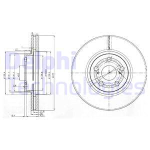 Тормозной диск KAVO PARTS арт. BG3913