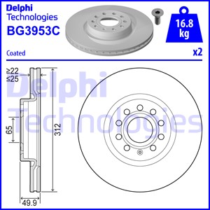 Тормозной диск BOSCH арт. BG3953C
