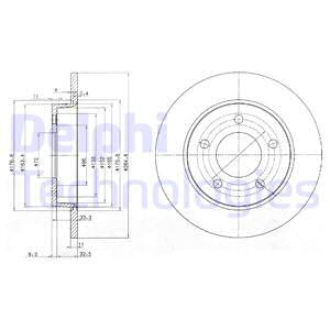 Тормозной диск NIPPARTS арт. BG4025C