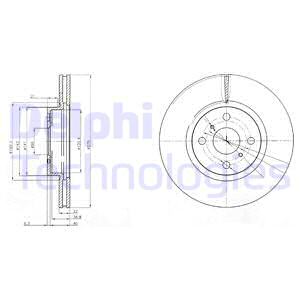 Тормозной диск TEXTAR арт. BG4054