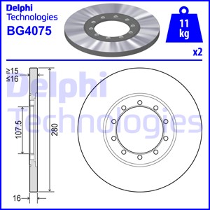 Гальмівний диск BOSCH арт. BG4075