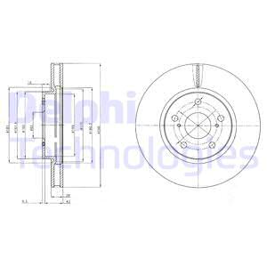 Тормозной диск DELPHI BG4139C