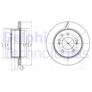 Тормозной диск DELPHI BG4273