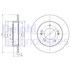Тормозной диск DELPHI BG4310