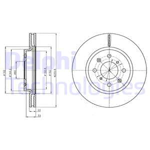 Тормозной диск BOSCH арт. BG4340