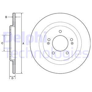 Тормозной диск BOSCH арт. BG4563C